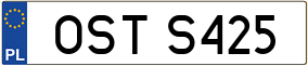 Trailer License Plate